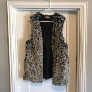 Democracy faux fur vest